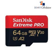 SanDisk Extreme PRO 64GB 200MBps microSDXC UHS-I Memory Card with Adapter